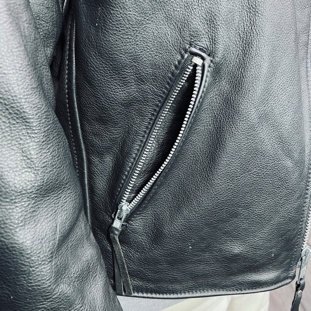 🚫SOLD |•HARLEY-DAVIDSON•| Awesome HD Black Leather Jacket - Picture 10 of 15